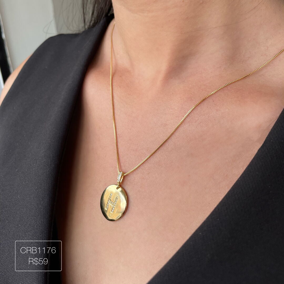 Colar Letra Moeda 2021